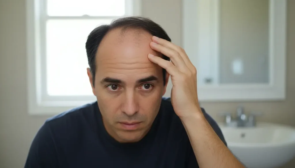 calvicie en las entradas